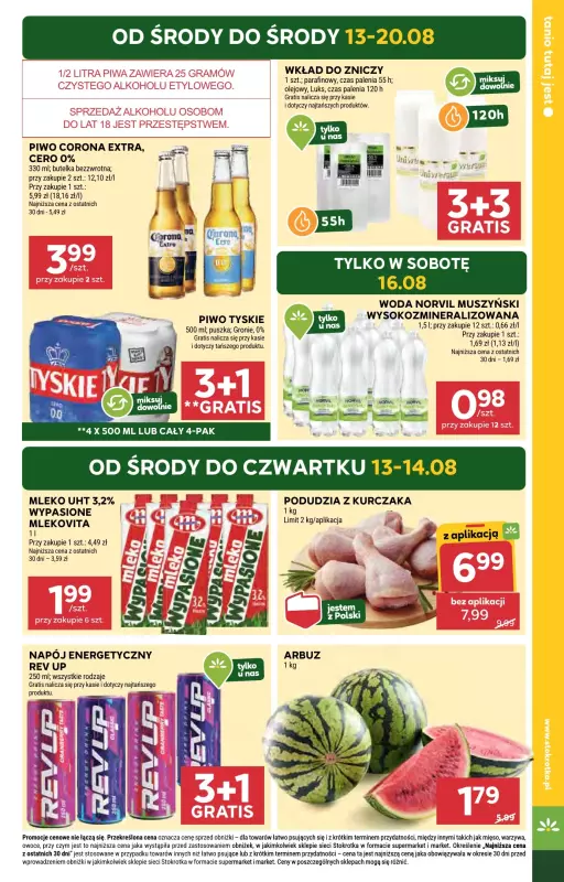 Stokrotka - gazetka promocyjna Gazetka Market od środy 13.08 do środy 20.08 - strona 3