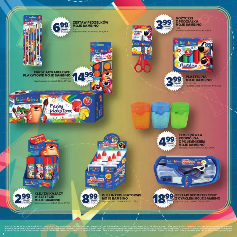 Stokrotka - gazetka promocyjna Katalog Witaj Szkoło!  do poniedziałku 01.09 - strona 8