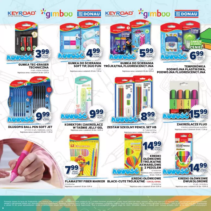 Stokrotka - gazetka promocyjna Katalog Witaj Szkoło!  do poniedziałku 01.09 - strona 4
