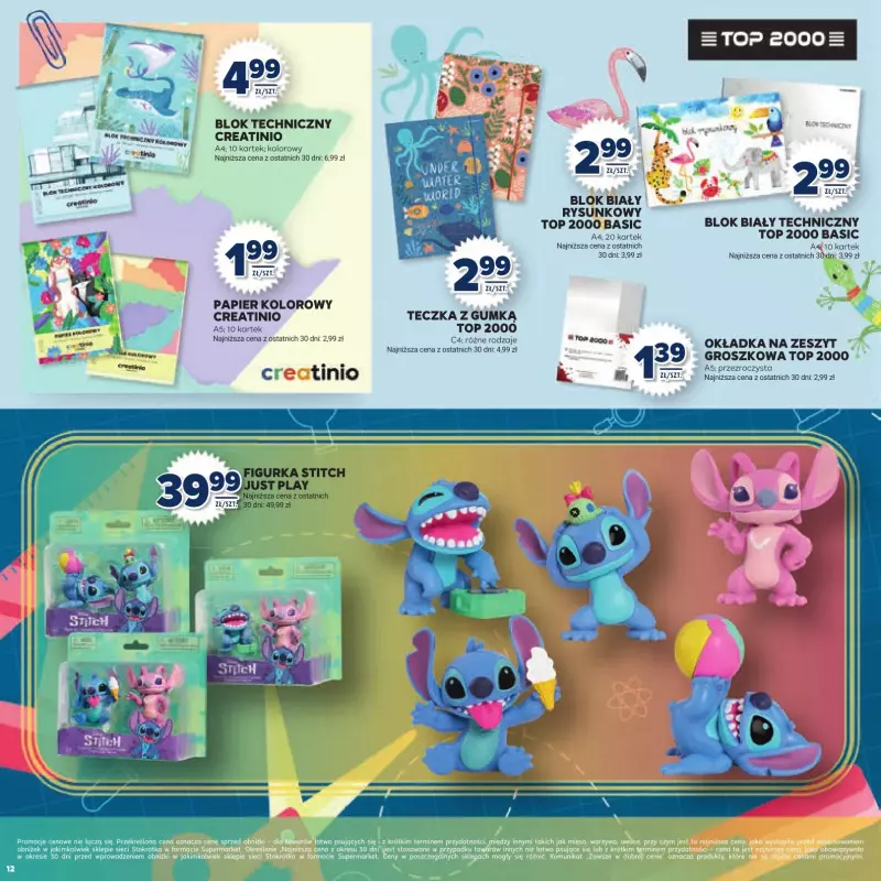 Stokrotka - gazetka promocyjna Katalog Witaj Szkoło!  do poniedziałku 01.09 - strona 12
