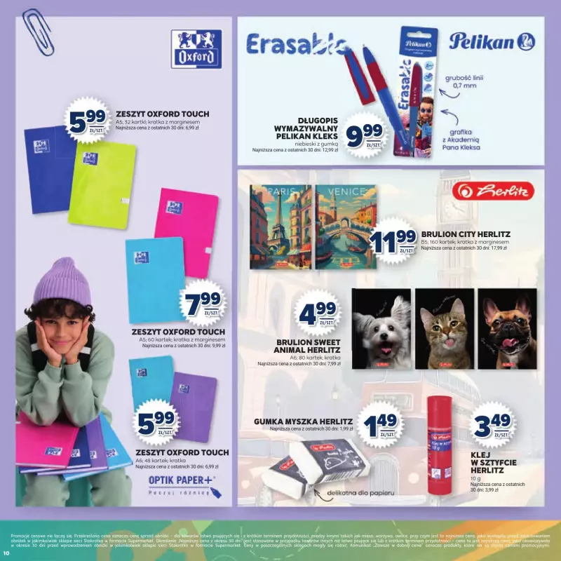 Stokrotka - gazetka promocyjna Katalog Witaj Szkoło!  do poniedziałku 01.09 - strona 10
