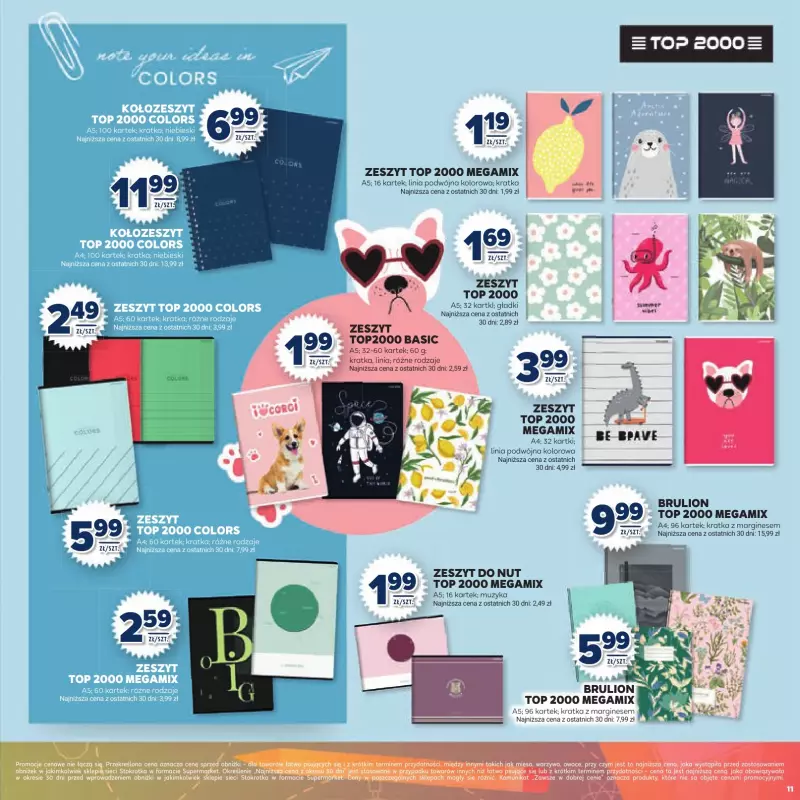 Stokrotka - gazetka promocyjna Katalog Witaj Szkoło!  do poniedziałku 01.09 - strona 11