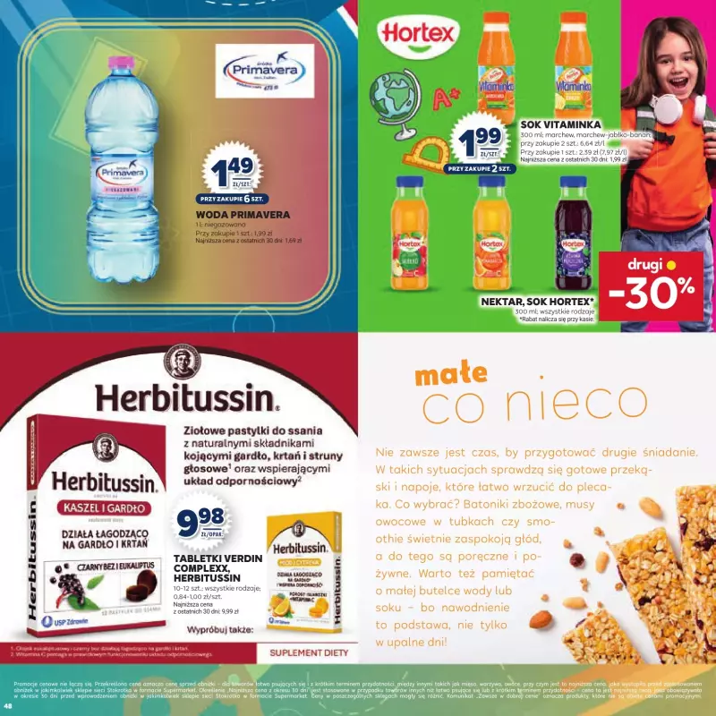 Stokrotka - gazetka promocyjna Katalog Witaj Szkoło!  do poniedziałku 01.09 - strona 48
