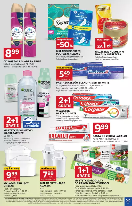 Stokrotka - gazetka promocyjna Gazetka Optima od czwartku 21.08 do środy 27.08 - strona 15
