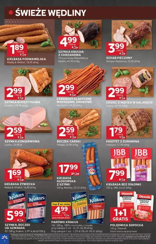 Stokrotka - gazetka promocyjna Gazetka Optima od czwartku 21.08 do środy 27.08 - strona 2