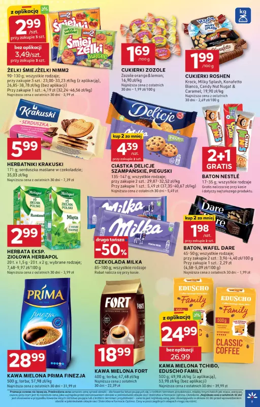 Stokrotka - gazetka promocyjna Gazetka Optima od czwartku 21.08 do środy 27.08 - strona 9