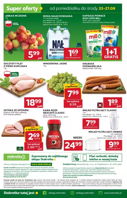 Stokrotka - gazetka promocyjna Gazetka Supermarket od czwartku 21.08 do środy 27.08 - strona 48