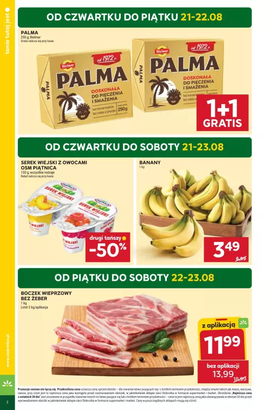Stokrotka - gazetka promocyjna Gazetka Market od czwartku 21.08 do środy 27.08 - strona 2