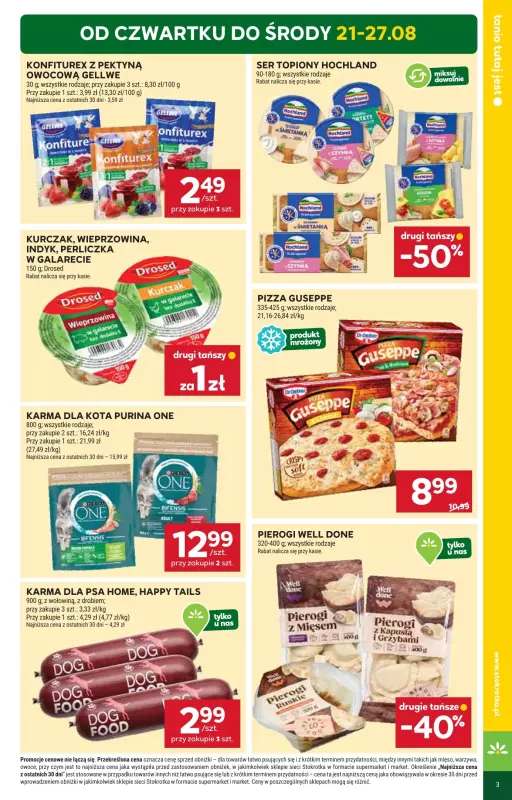 Stokrotka - gazetka promocyjna Gazetka Market od czwartku 21.08 do środy 27.08 - strona 3