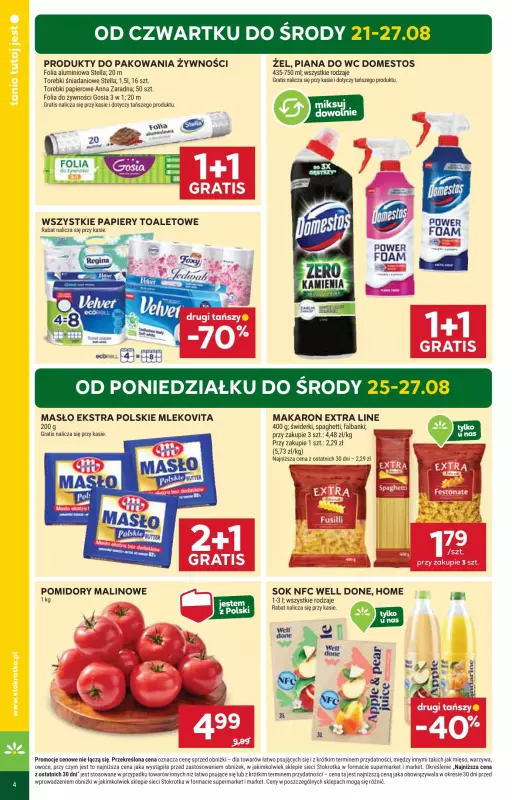 Stokrotka - gazetka promocyjna Gazetka Market od czwartku 21.08 do środy 27.08 - strona 4