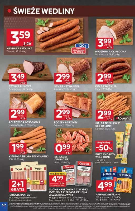 Stokrotka - gazetka promocyjna Gazetka Optima od czwartku 28.08 do środy 03.09 - strona 2