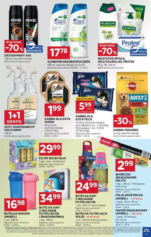 Stokrotka - gazetka promocyjna Gazetka Optima od czwartku 28.08 do środy 03.09 - strona 15