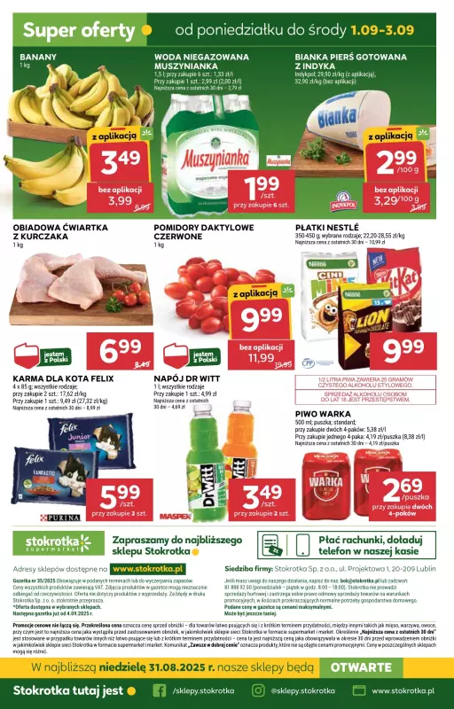 Stokrotka - gazetka promocyjna Gazetka Supermarket od czwartku 28.08 do środy 03.09 - strona 39