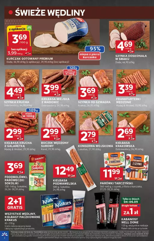 Stokrotka - gazetka promocyjna Gazetka Optima od czwartku 04.09 do środy 10.09 - strona 2