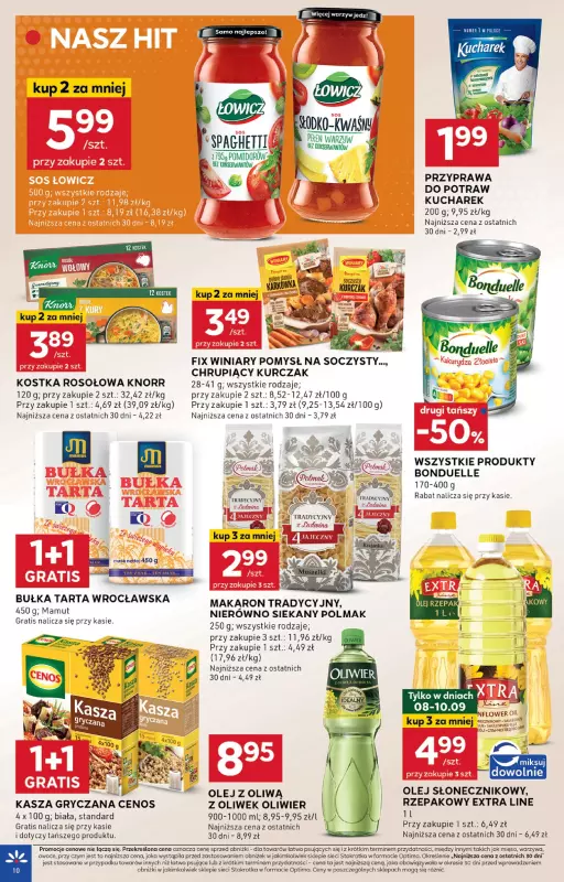 Stokrotka - gazetka promocyjna Gazetka Optima od czwartku 04.09 do środy 10.09 - strona 10