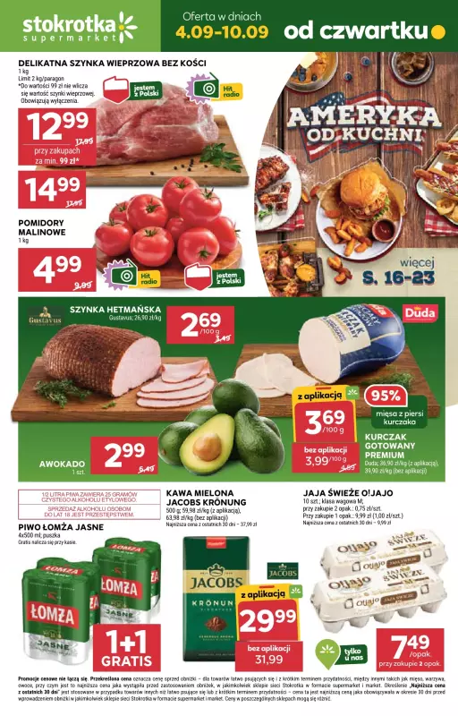 Stokrotka - gazetka promocyjna Gazetka Supermarket od czwartku 04.09 do środy 10.09
