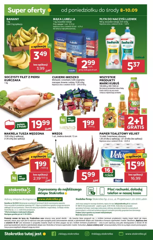 Stokrotka - gazetka promocyjna Gazetka Supermarket od czwartku 04.09 do środy 10.09 - strona 42