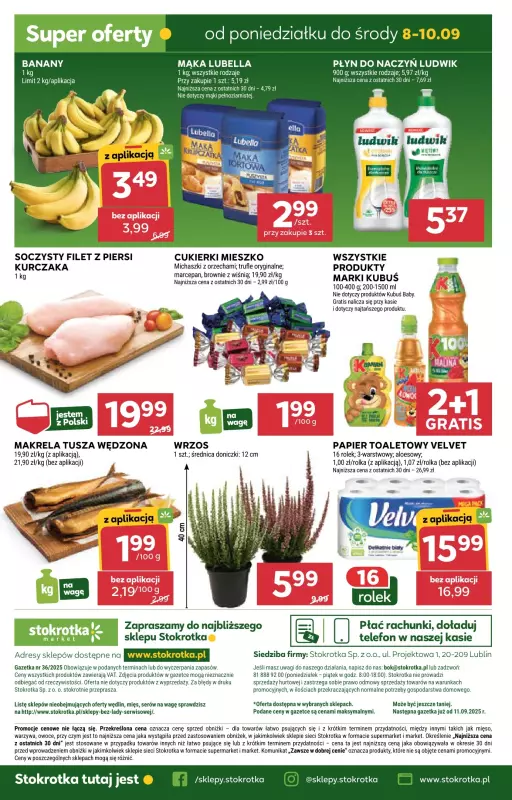 Stokrotka - gazetka promocyjna Gazetka Market od czwartku 04.09 do środy 10.09 - strona 25