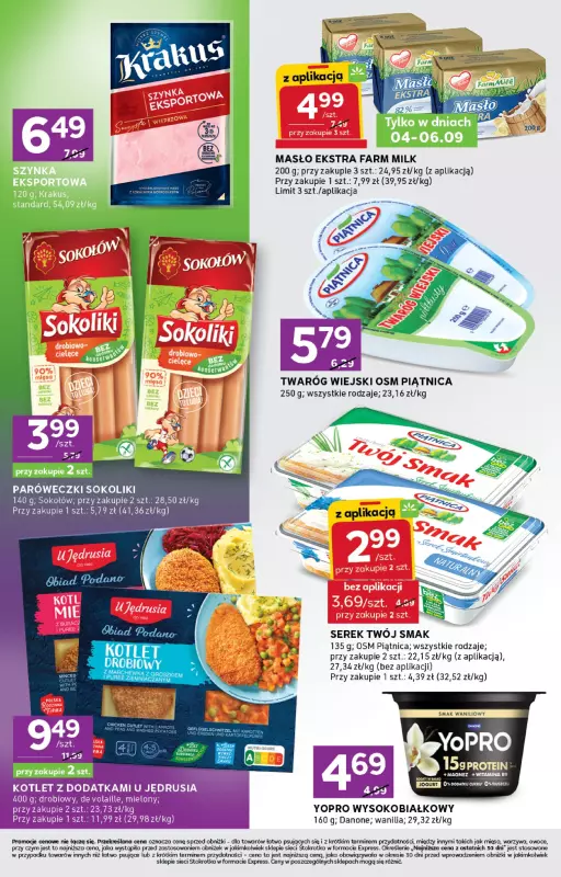 Stokrotka - gazetka promocyjna Gazetka Express od czwartku 04.09 do środy 10.09 - strona 4