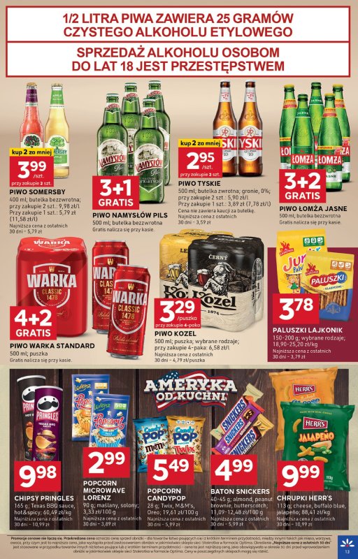 Stokrotka - gazetka promocyjna Gazetka Optima od czwartku 11.09 do środy 17.09 - strona 13