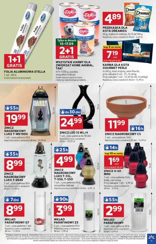 Stokrotka - gazetka promocyjna Gazetka Optima od czwartku 11.09 do środy 17.09 - strona 15