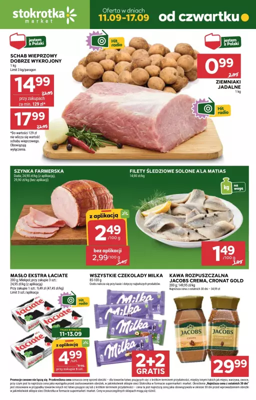 Stokrotka - gazetka promocyjna Gazetka Market od czwartku 11.09 do środy 17.09