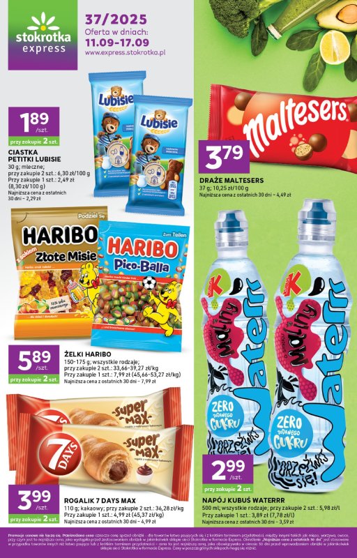 Stokrotka - gazetka promocyjna Gazetka Express od czwartku 11.09 do środy 17.09