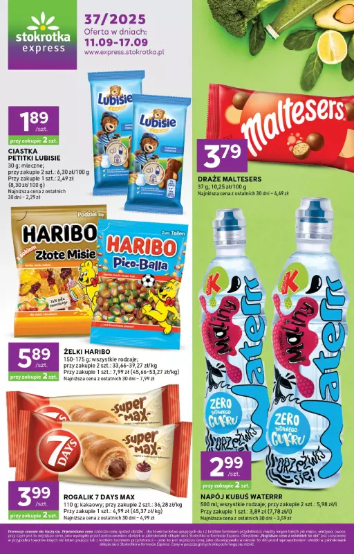 Stokrotka - gazetka promocyjna Gazetka Express od czwartku 11.09 do środy 17.09