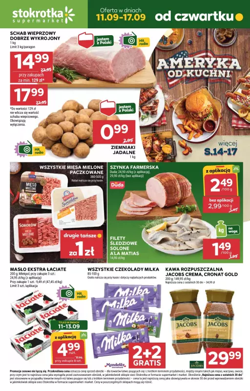 Stokrotka - gazetka promocyjna Gazetka Supermarket od czwartku 11.09 do środy 17.09