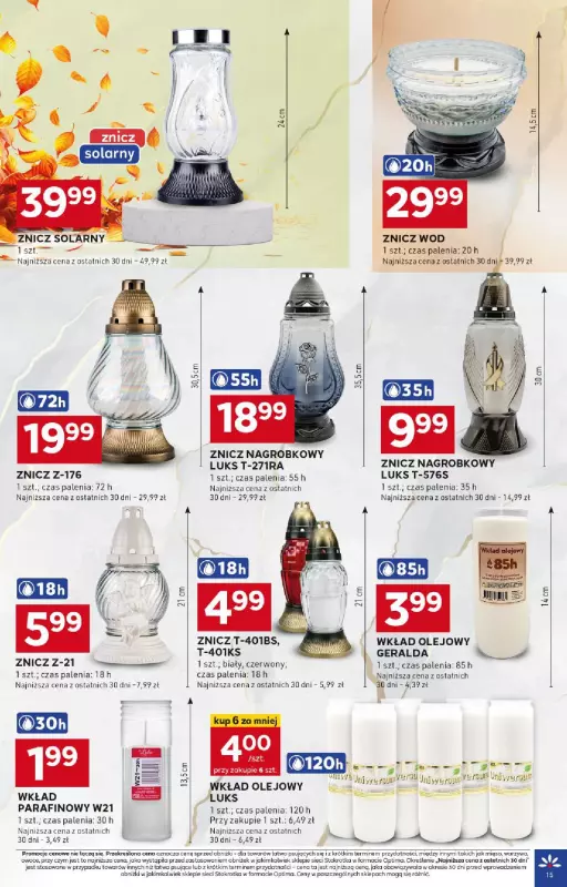 Stokrotka - gazetka promocyjna Gazetka Optima od czwartku 18.09 do środy 24.09 - strona 15
