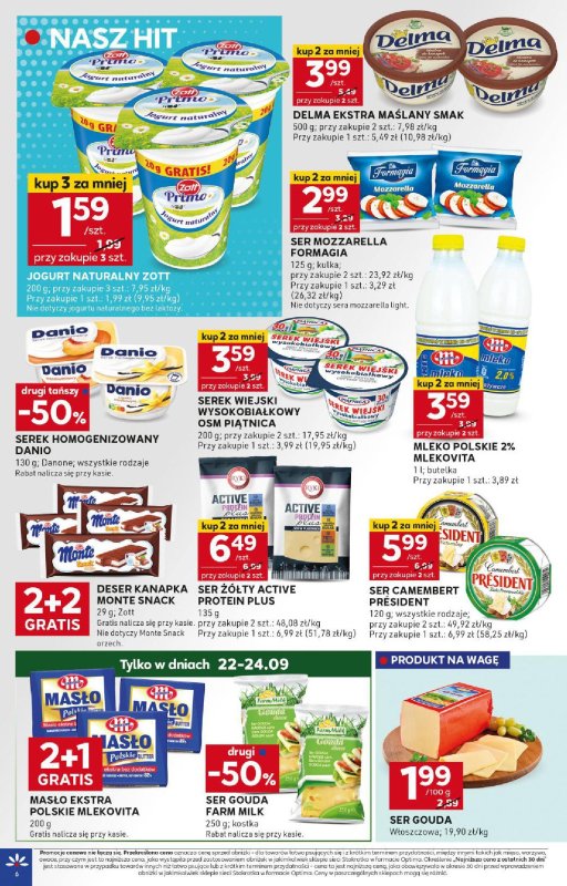Stokrotka - gazetka promocyjna Gazetka Optima od czwartku 18.09 do środy 24.09 - strona 6