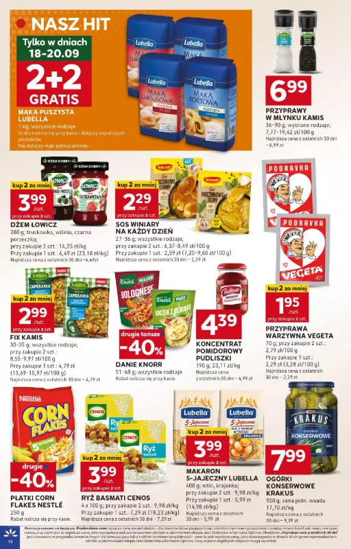 Stokrotka - gazetka promocyjna Gazetka Optima od czwartku 18.09 do środy 24.09 - strona 10