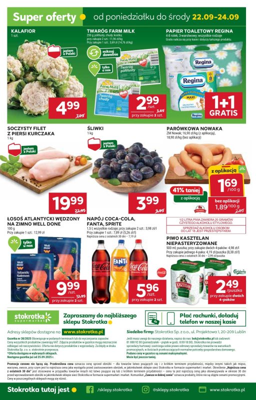 Stokrotka - gazetka promocyjna Gazetka Supermarket od czwartku 18.09 do środy 24.09 - strona 48