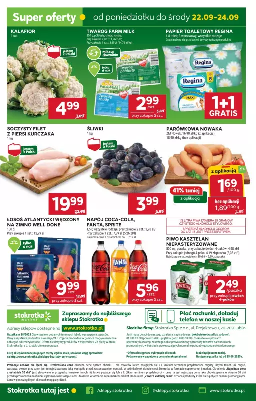 Stokrotka - gazetka promocyjna Gazetka Market od czwartku 18.09 do środy 24.09 - strona 29