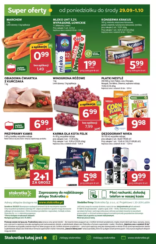Stokrotka - gazetka promocyjna Gazetka Supermarket od czwartku 25.09 do środy 01.10 - strona 36