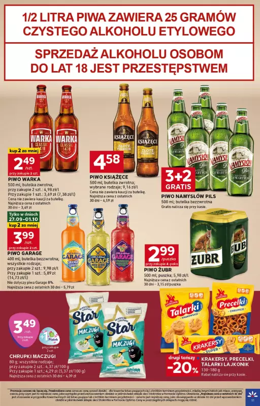 Stokrotka - gazetka promocyjna Gazetka Optima od czwartku 25.09 do środy 01.10 - strona 11