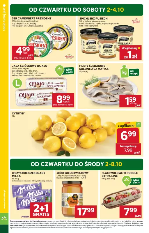 Stokrotka - gazetka promocyjna Gazetka Supermarket od czwartku 02.10 do środy 08.10 - strona 2
