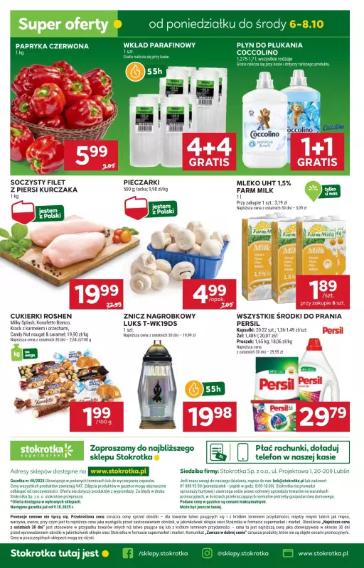Stokrotka - gazetka promocyjna Gazetka Supermarket od czwartku 02.10 do środy 08.10 - strona 49