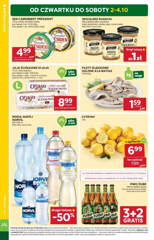 Stokrotka - gazetka promocyjna Gazetka Market od czwartku 02.10 do środy 08.10 - strona 2