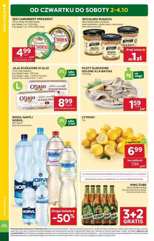 Stokrotka - gazetka promocyjna Gazetka Market od czwartku 02.10 do środy 08.10 - strona 2