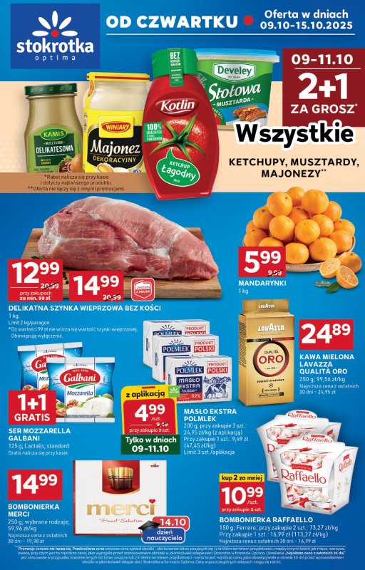 Stokrotka - gazetka promocyjna Gazetka Optima od czwartku 09.10 do środy 15.10