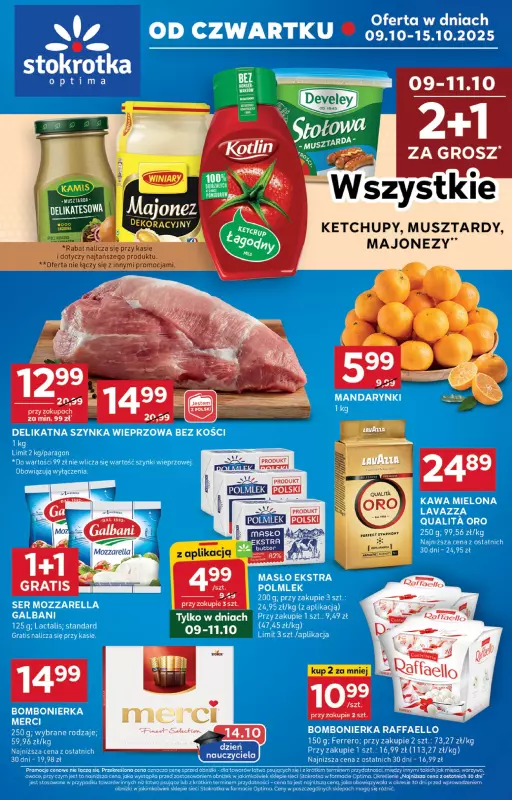 Stokrotka - gazetka promocyjna Gazetka Optima od czwartku 09.10 do środy 15.10