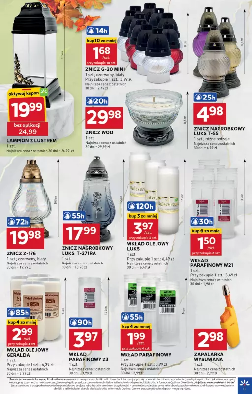 Stokrotka - gazetka promocyjna Gazetka Optima od czwartku 09.10 do środy 15.10 - strona 15