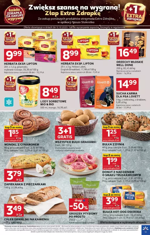 Stokrotka - gazetka promocyjna Gazetka Optima od czwartku 09.10 do środy 15.10 - strona 13