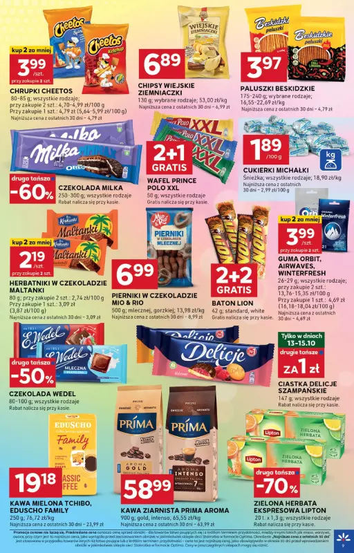 Stokrotka - gazetka promocyjna Gazetka Optima od czwartku 09.10 do środy 15.10 - strona 9