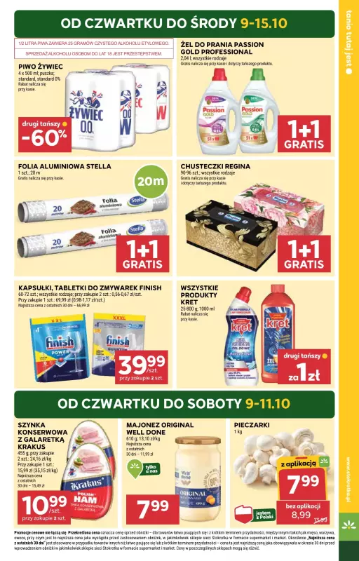 Stokrotka - gazetka promocyjna Gazetka Market od czwartku 09.10 do środy 15.10 - strona 3