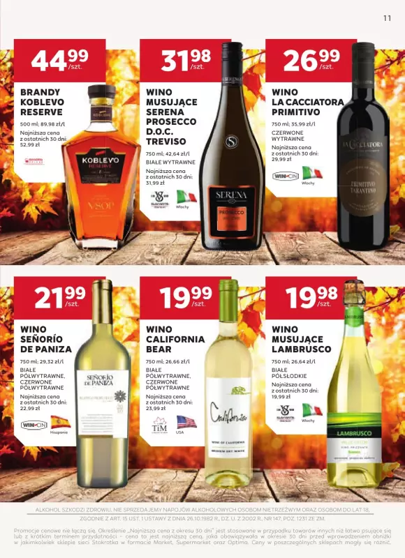 Stokrotka - gazetka promocyjna W dobrym smaku od czwartku 09.10 do środy 05.11 - strona 11