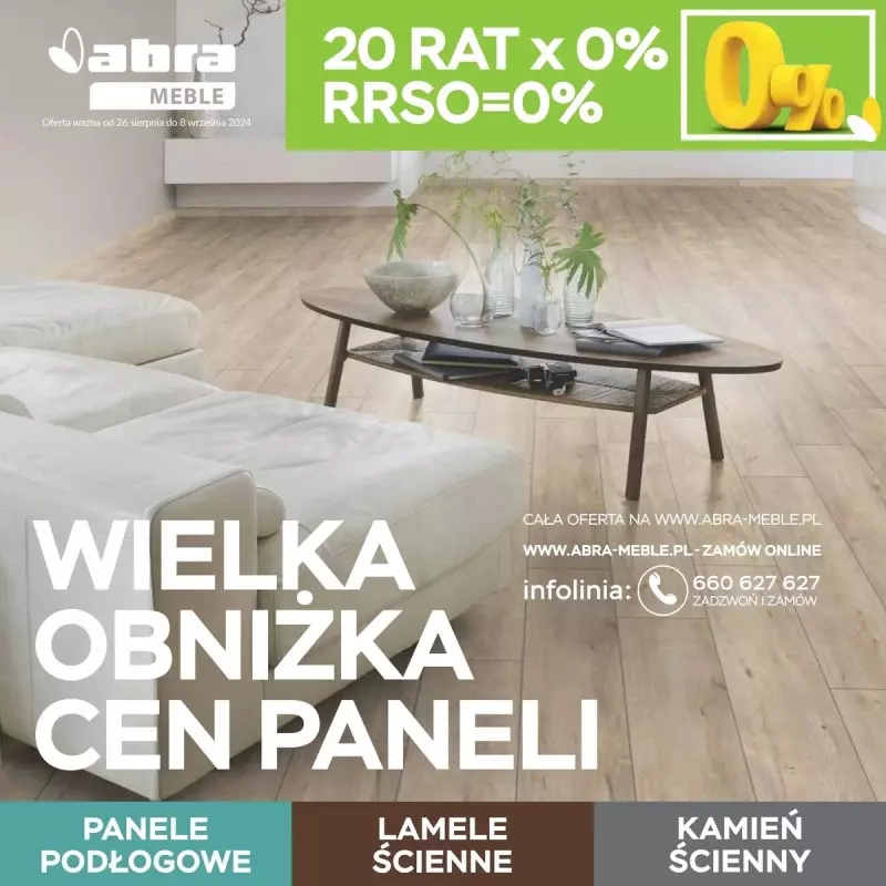 Abra Meble - gazetka promocyjna Gazetka od czwartku 29.08 do niedzieli 08.09