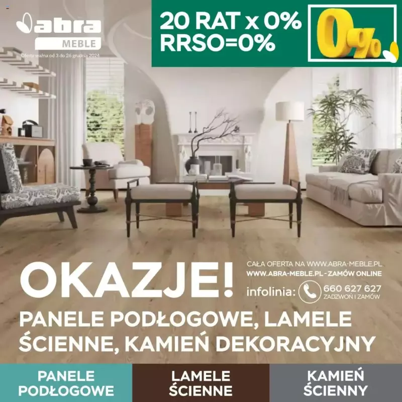 Abra Meble - gazetka promocyjna Super okazje na panele! od wtorku 03.12 do czwartku 26.12