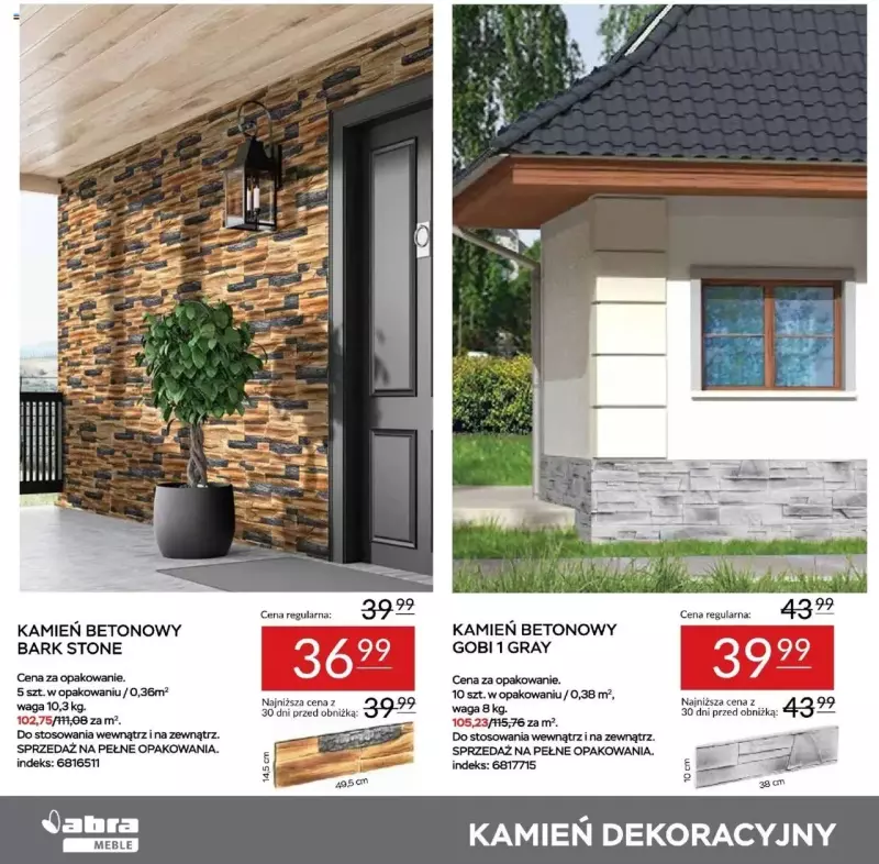 Abra Meble - gazetka promocyjna Rabaty na panele, lamele i kamienie od wtorku 29.04 do czwartku 15.05 - strona 14